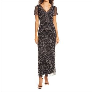 Pisarro Nights Black and Silver Embellished Dress **see note